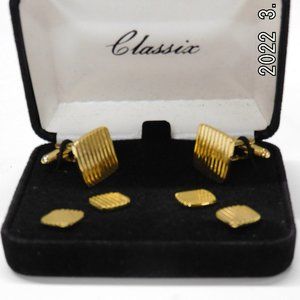 Pioneer Formal Accessories Men's Gold-Plated Cuff Links